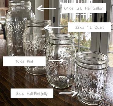 I can't tell the difference between your food jar sizes. How much
